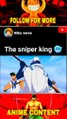 The sniper king. shorts  onepiece