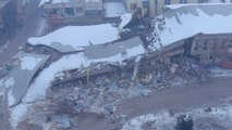 Elbistan’daki yıkım havadan görüntülendi