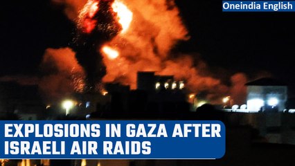 Скачать видео: Israeli air strikes hit Hamas rocket factory in Gaza | Oneindia News