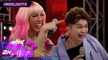 Vice Ganda messes up Vhong's hair | Girl On Fire