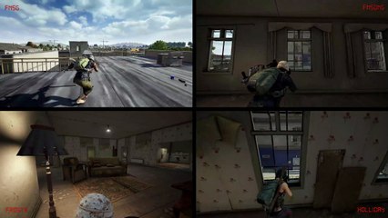 47 sec of PUBG - 4 camera action [FNSG Team TPP]