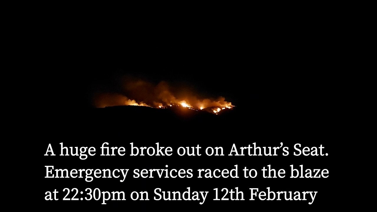 Arthur's Seat Fire