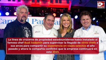 Holland America continuará con cruceros de chefs famosos