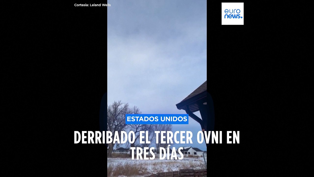 EE UU derriba el tercer objeto volador no identificado en tres días