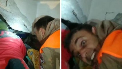 Oyuncu Ogün Kaptanoğlu, arama kurtarma çalışmalarına katılarak bir kişiyi enkazdan çıkardı