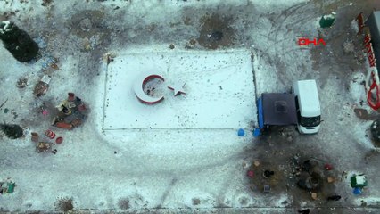 Elbistan'daki yıkım havadan görüntülendi