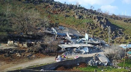 İslahiye'de deprem kayaları yuvarladı