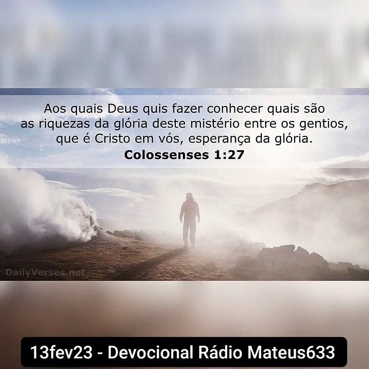 13fev23 - Devocional Rádio Mateus 633