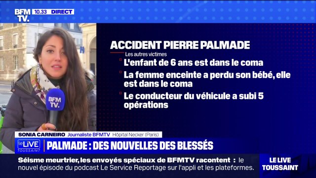 Accident de Pierre Palmade: deux blessés sont toujours dans le coma ce lundi matin