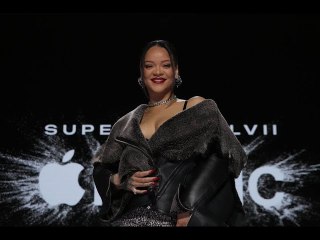 Rihanna performs at Super Bowl