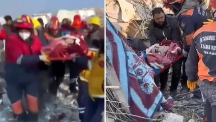 Son Dakika! Adıyaman'da 177. saatte bir baba ve oğlu enkazdan sağ çıkarıldı