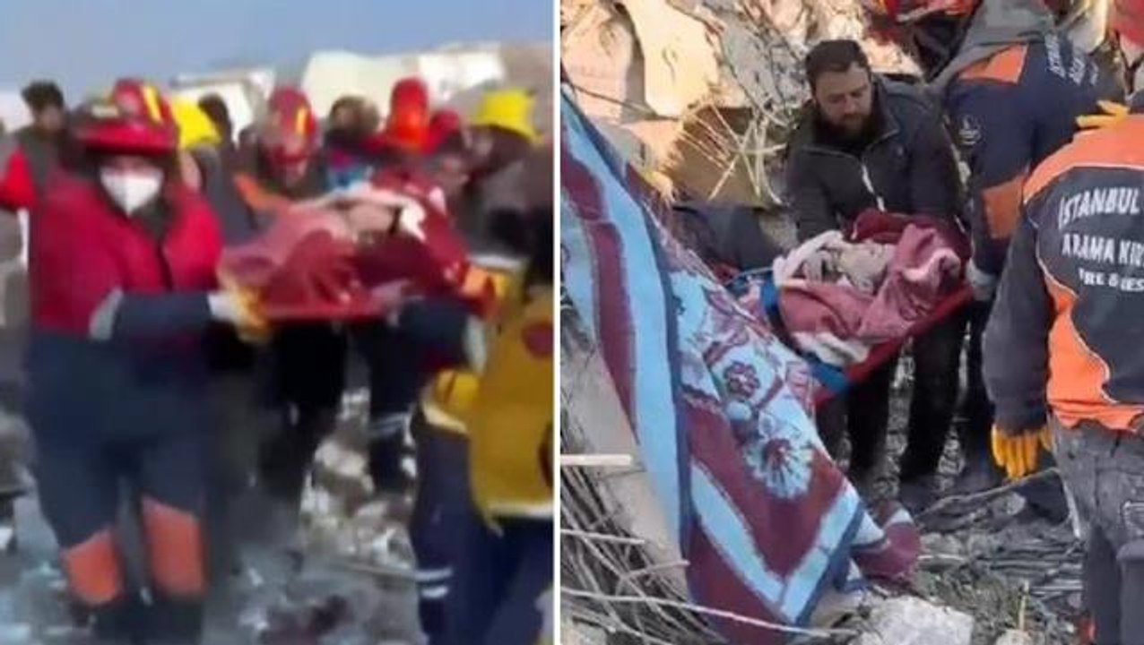 Son Dakika! Adıyaman'da 177. saatte bir baba ve oğlu enkazdan sağ çıkarıldı