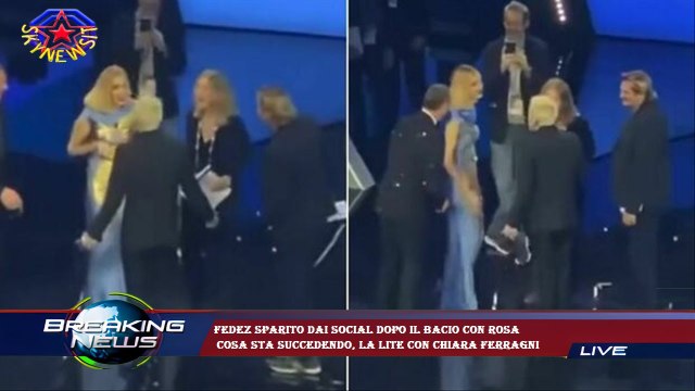 Fedez sparito dai social dopo il bacio con Rosa cosa sta succedendo, la lite con Chiara Ferragni