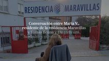 Conversación entre María V., residente de la residencia Maravillas y Tomás Bruna y Diego Bruna, fundador y gerente de la residencia