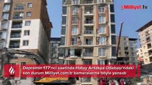 Depremin 177’nci saatinde Hatay Antakya Odabaşı'ndaki son durum Milliyet.com.tr kameralarına böyle yansıdı