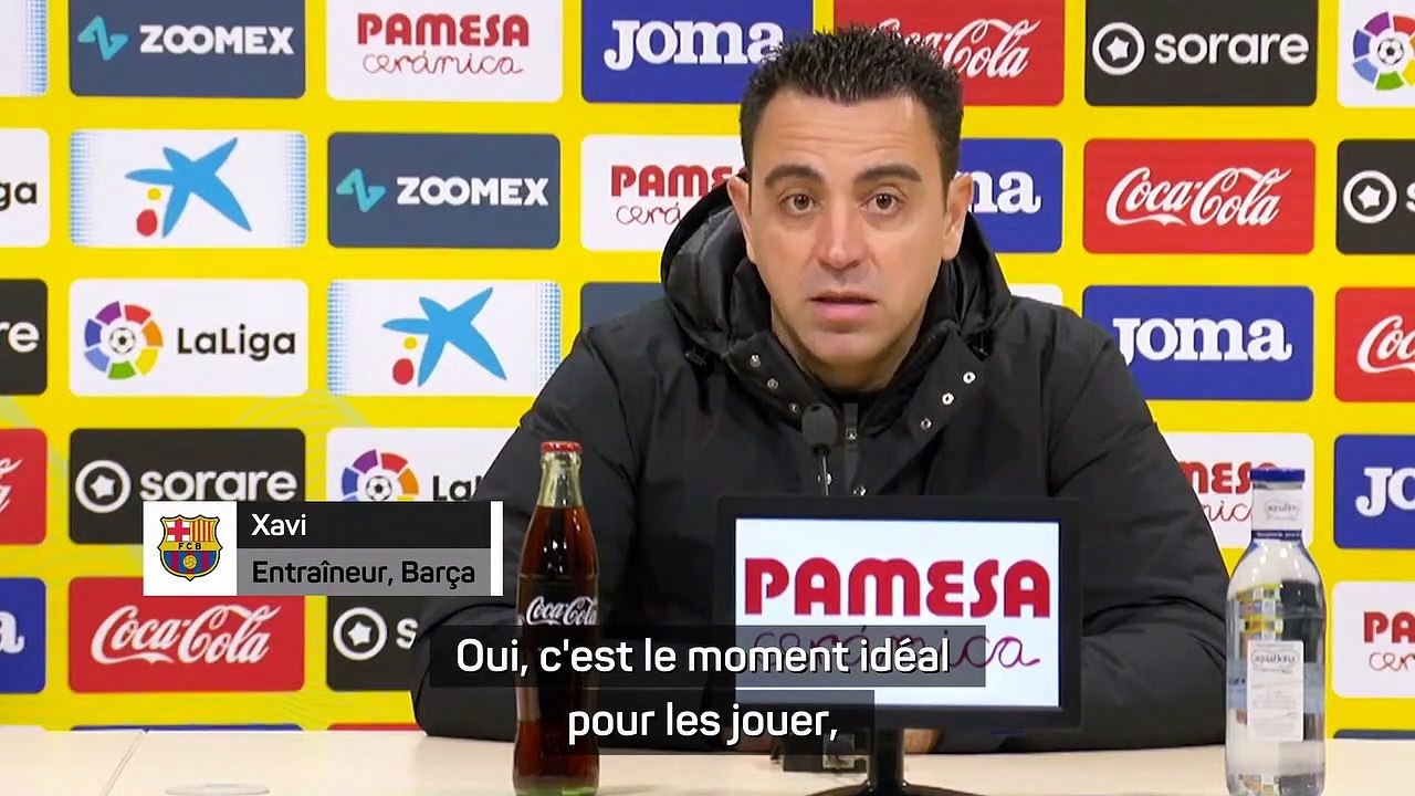 Xavi : "Le meilleur moment pour affronter Manchester United"