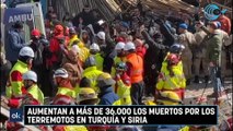 Aumentan a más de 36.000 los muertos por los terremotos en Turquía y Siria