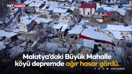 Malatya'da bir köy neredeyse yok oldu