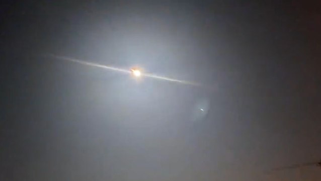 Listen: Asteroid appears to make searing noise as it lights up night sky above Europe