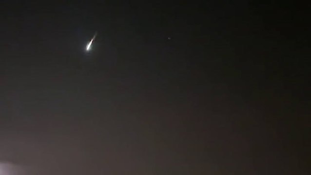 Watch as spectacular asteroid hurtles through night sky over southern England