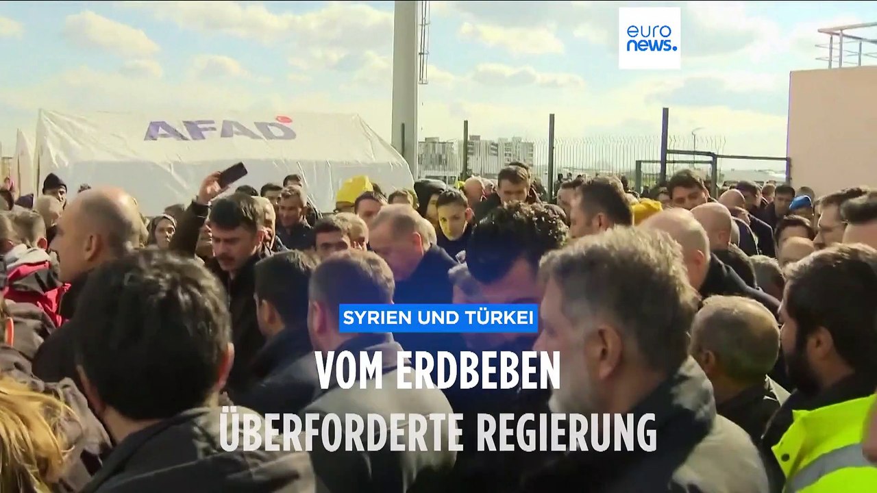 Erdogan räumt Probleme bei Hilfslieferungen für Erdbebenopfer ein