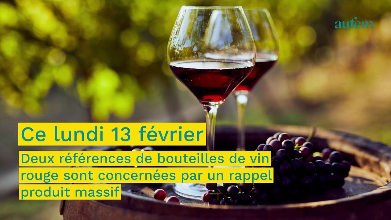 Rappel produit : ces bouteilles de vin peuvent contenir des morceaux de verre