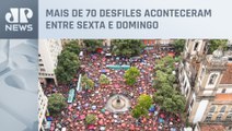 Blocos do RJ arrastaram mais de 700 mil foliões no fim de semana