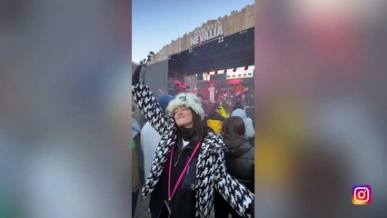 Laura Escanes disfruta del concierto de Álvaro de Luna en Nevalia