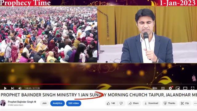 सच हुई 3 देशो की भविष्यवाणी और सुनो क्या क्या होगा 2023 में _ Prophet Bajinder Singh Ministry Live Church