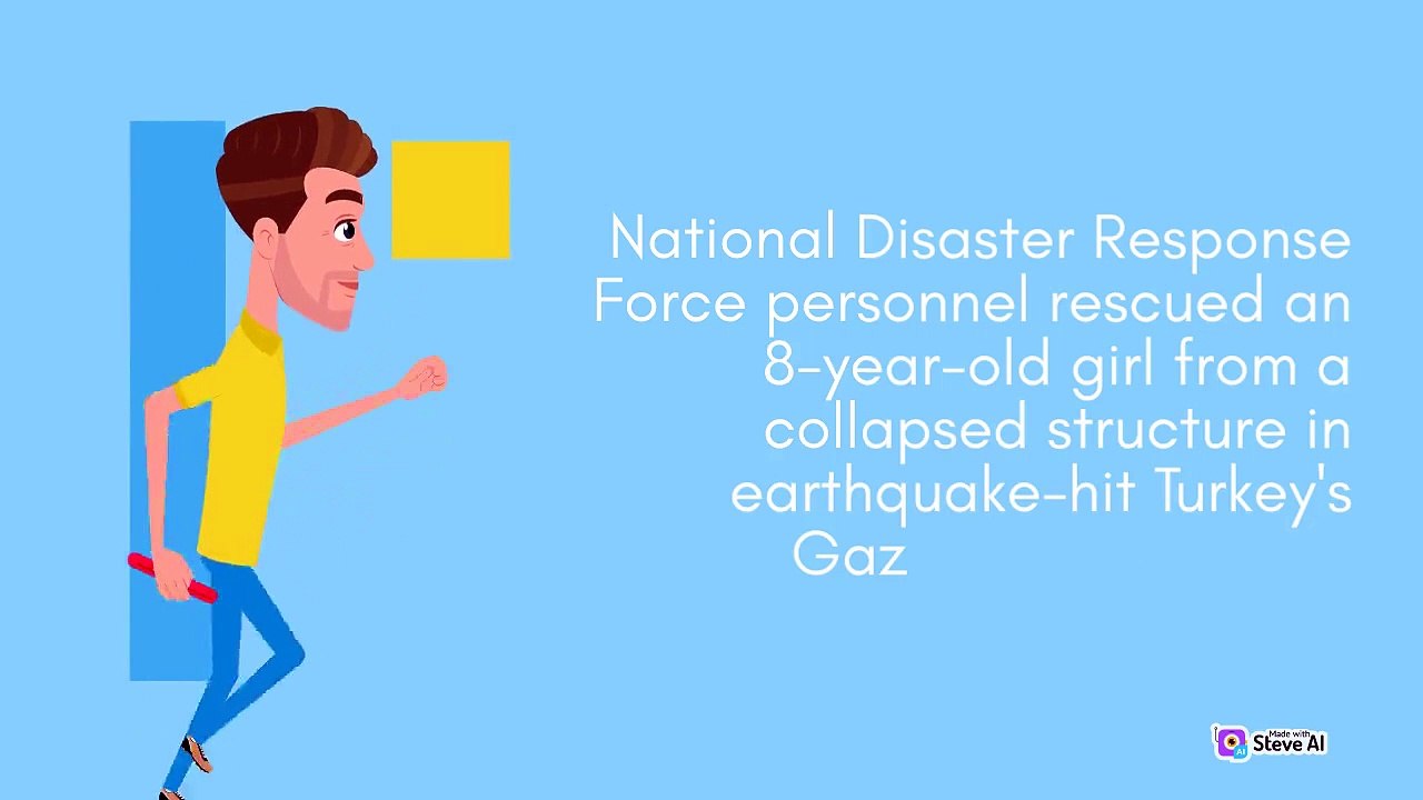 India's rescue team pulls out 8-yr-old girl alive from quake rubble in Turkey