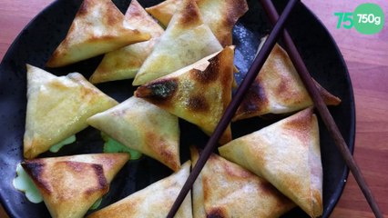 Samoussa poireaux roquefort