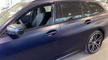 BMW 330e Touring 2023 in Frozen Tansanitblau