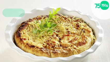 Quiche au thon et échalotes relevée au paprika