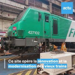 Voici comment sont modernisés les vieux trains de la SNCF au technicentre Rouen Quatre-Mares