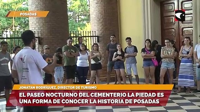 El paseo nocturno del cementerio la Piedad es una forma de conocer la historia de Posadas