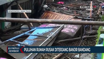 Download Video: Puluhan Rumah di Ijen Bondowoso Rusak Diterjang Banjir Bandang