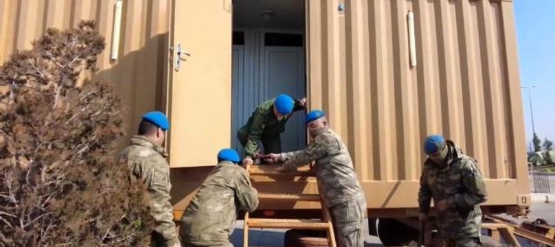 MSB: TSK tarafından deprem bölgesinde 235 seyyar banyo ve tuvalet kurulumu tamamlandı