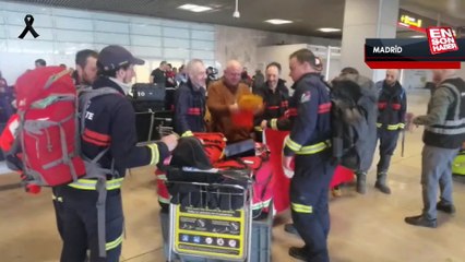 İspanyol arama kurtarma ekibi Madrid'e döndü