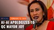 ‘Inutos lang sa ‘kin’: Ai-Ai delas Alas apologizes to QC mayor Joy Belmonte over Darryl Yap video