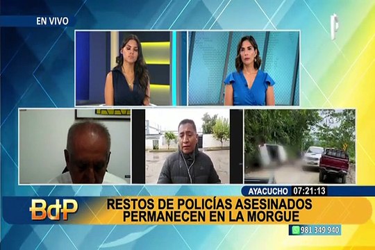 Emboscada en el VRAEM: restos de policías asesinados son trasladados a la morgue de Ayacucho