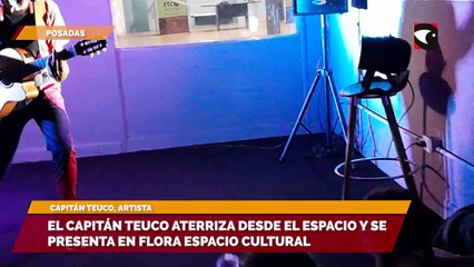 El capitán Teuco aterriza desde el espacio y se presenta en Flora Espacio Cultural