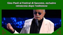 Gino Paoli al Festival di Sanremo, esclusivo retroscena dopo l’esibizione