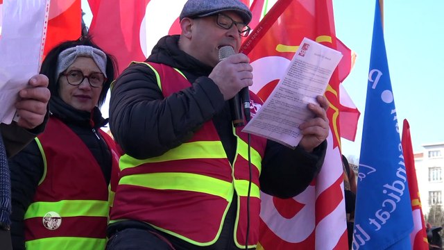 Réforme des retraites, prises de parole le11/02/23, au Puy-en-Velay