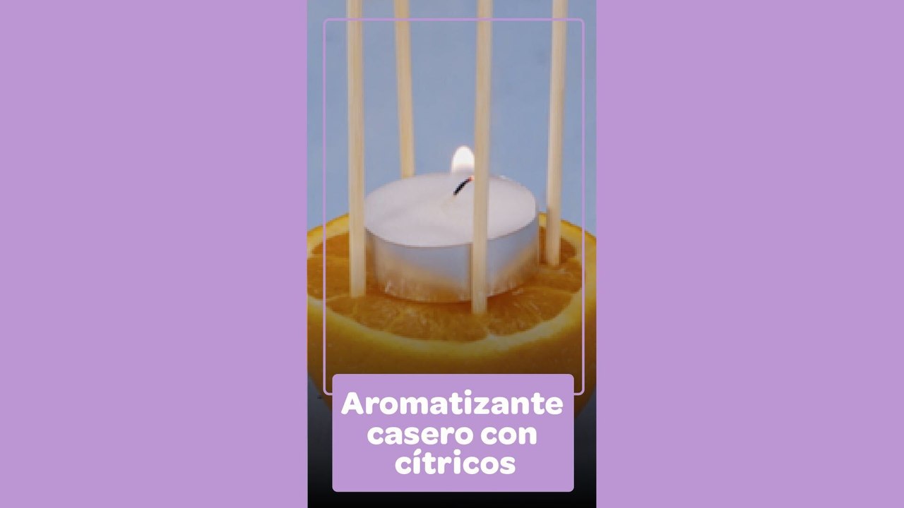 Aromatizante casero con naranja