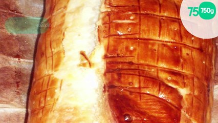 Saumon en croûte au poireaux et beurre d'escargot