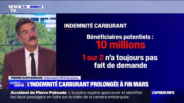Sur 10 millions de bénéficiaires potentiels de l'indemnité carburant, seul un sur deux a fait une demande