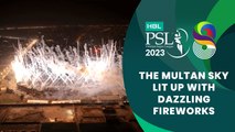The Multan sky lit up with dazzling fireworks  | HBL PSL 8 | MI2T