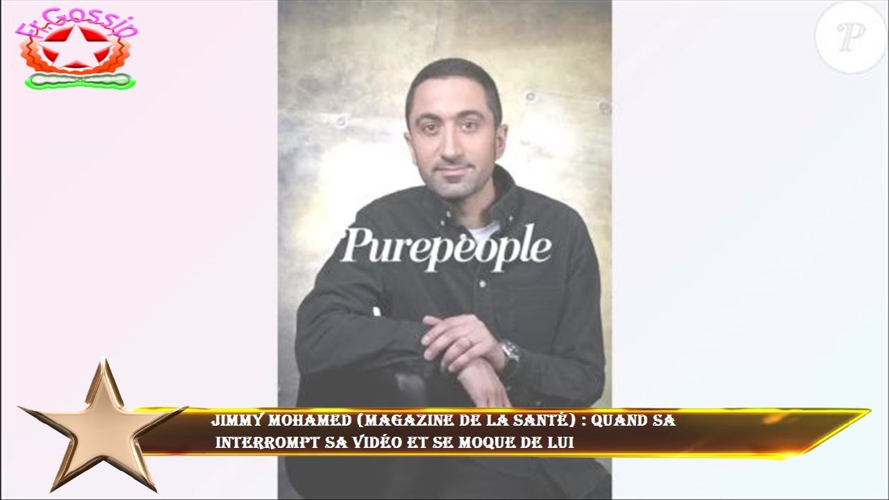 Jimmy Mohamed (Magazine de la santé) : Quand sa  interrompt sa vidéo et se moque de lui
