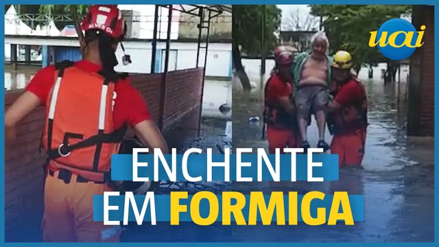 Chuva causa inundações e deslizamentos em Formiga (MG)