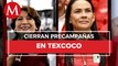 Morena y PRI cierran precampañas electorales de Edomex en Texcoco